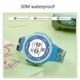 UTHAI Children Watch Girls Cute Cartoon Electronic Watches Waterproof Alarm Clock Multi Functional Boys Student Wristwatch Gift