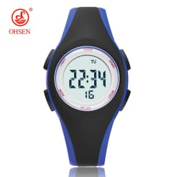 OHSEN Girl Boys Digital Watch Pink 7 Colors Led Silicone Kids Watches Waterproof Outdoor Sport Children Electronic Wristwatch