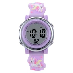 Children's Cartoon LED Electronic Watch 30M Waterproof Kids SmartWatch Pink Luminous Alarm Clock Sports Boys Girls Gift