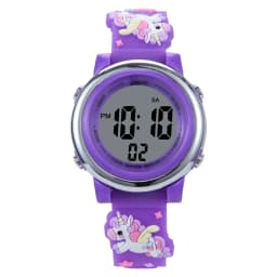 Children's Cartoon LED Electronic Watch 30M Waterproof Kids SmartWatch Pink Luminous Alarm Clock Sports Boys Girls Gift