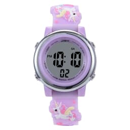 Children's Cartoon LED Electronic Watch 30M Waterproof Kids SmartWatch Pink Luminous Alarm Clock Sports Boys Girls Gift