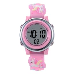 Children's Cartoon LED Electronic Watch 30M Waterproof Kids SmartWatch Pink Luminous Alarm Clock Sports Boys Girls Gift