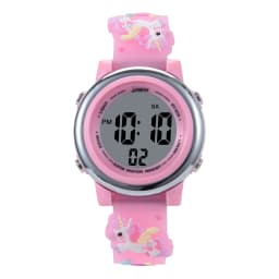 Children's Cartoon LED Electronic Watch 30M Waterproof Kids SmartWatch Pink Luminous Alarm Clock Sports Boys Girls Gift