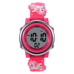 Children's Cartoon LED Electronic Watch 30M Waterproof Kids SmartWatch Pink Luminous Alarm Clock Sports Boys Girls Gift