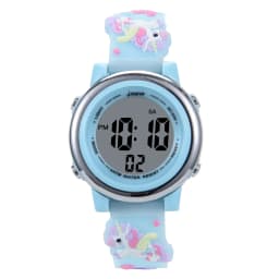 Children's Cartoon LED Electronic Watch 30M Waterproof Kids SmartWatch Pink Luminous Alarm Clock Sports Boys Girls Gift