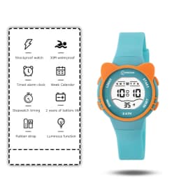 UTHAI DigitaWatch Girls and Boys Cute Meow Star Watches Kids Children Junior High School Waterproof Alarm Clock Electronic Watch