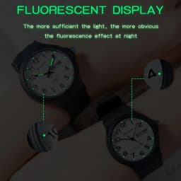 SANDA 9072 Fashion Students Quartz Watch New Design Soft TPU Strap Water Resistant Outdoor Sports Wrist Watches for Man