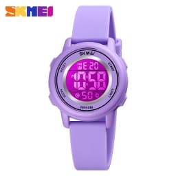 SKMEI  LED Light Digital Children Sport Watches Stopwatch Calendar Clock 5Bar Waterproof Kids Wristwatch For Boys Girls Gift