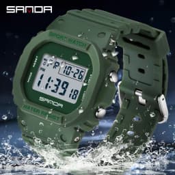 SANDA 2107 Children Watch Men Waterproof Sport Watches Boy Girl Electronic Watch Relogio Masculino LED Lamp Display Wristwatc