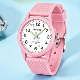 SOCICO Kids Watch for Girls Boys baby Watch 50M Waterproof Soft Band Wrist Watch for Ages 4-12 Children Wristwatch