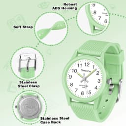 SOCICO Kids Watch for Girls Boys baby Watch 50M Waterproof Soft Band Wrist Watch for Ages 4-12 Children Wristwatch