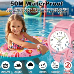 SOCICO Kids Watch for Girls Boys baby Watch 50M Waterproof Soft Band Wrist Watch for Ages 4-12 Children Wristwatch