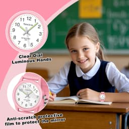 SOCICO Kids Watch for Girls Boys baby Watch 50M Waterproof Soft Band Wrist Watch for Ages 4-12 Children Wristwatch