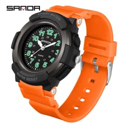 SANDA 6308 New Fashion Quartz Watches Students Outdoor Sports Luminous Waterproof Shockproof Casual Unisex Fashion Watch