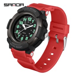 SANDA 6308 New Fashion Quartz Watches Students Outdoor Sports Luminous Waterproof Shockproof Casual Unisex Fashion Watch
