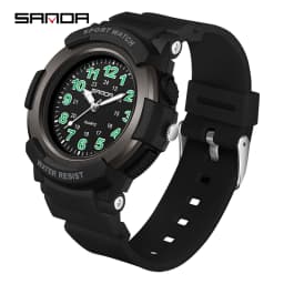 SANDA 6308 New Fashion Quartz Watches Students Outdoor Sports Luminous Waterproof Shockproof Casual Unisex Fashion Watch