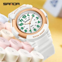 SANDA 6308 New Fashion Quartz Watches Students Outdoor Sports Luminous Waterproof Shockproof Casual Unisex Fashion Watch
