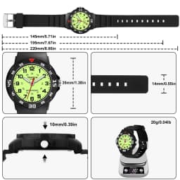 SOCICO New Children Watches for Girls Silicone Strap Round Quartz Kids Watch Boys Student Clock Gift Toys