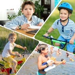 SOCICO New Children Watches for Girls Silicone Strap Round Quartz Kids Watch Boys Student Clock Gift Toys