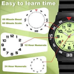 SOCICO New Children Watches for Girls Silicone Strap Round Quartz Kids Watch Boys Student Clock Gift Toys