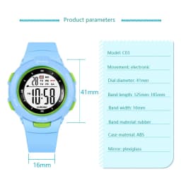 UTHAI Kids Watches Sports Fashion Luminous Waterproof Alarm Clock Smart Watches Boys and Girls Student Electronic Watch Gift