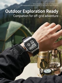 White Classic Children Watches Electronic Sport Wristwatch Waterproof Blue Teenage Digital Watch for Men