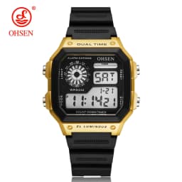 White Classic Children Watches Electronic Sport Wristwatch Waterproof Blue Teenage Digital Watch for Men