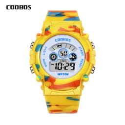 Sport Digital Watch for Kids Waterproof Luminous Children's Electronic LED Watch Fashion Multi-function Week Display Kids Watch