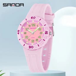 SANDA 6386 Student Quartz Watch 50m Waterproof Luminous Durable Sports Watch for Men and Women Simple and Elegant