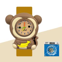 Cute Kids Slap Watches Cartoon 3D Animal Silicone Children Watches Student Clock Baby Kindergarten Prize Gifts