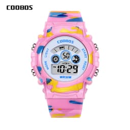 New Boys Girls Sports Kids Digital Watches Student Childrens Watch Fashion Luminous LED Alarm Camouflage Clock Kid Brithday Gift