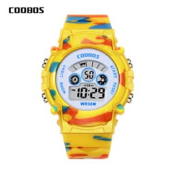 New Boys Girls Sports Kids Digital Watches Student Childrens Watch Fashion Luminous LED Alarm Camouflage Clock Kid Brithday Gift