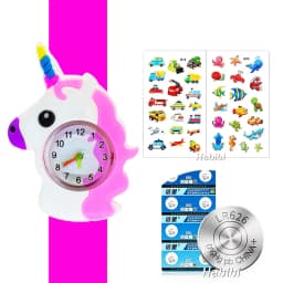 Cute Candy Color Children's Cartoon Watch Baby Study Time Toy Bracelet Kids Watches for Boys Girls Birthday Gift Clock