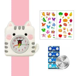 Cute Candy Color Children's Cartoon Watch Baby Study Time Toy Bracelet Kids Watches for Boys Girls Birthday Gift Clock