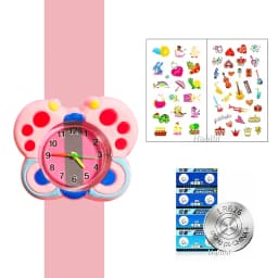 Cute Candy Color Children's Cartoon Watch Baby Study Time Toy Bracelet Kids Watches for Boys Girls Birthday Gift Clock