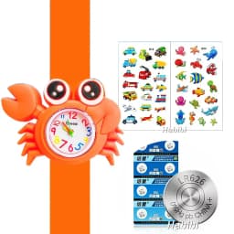 Cute Candy Color Children's Cartoon Watch Baby Study Time Toy Bracelet Kids Watches for Boys Girls Birthday Gift Clock