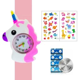 Cute Baby Watch Cartoon 3D Animals Boys Girls Kids Students Clock Birthday Party Christmas Gift Children Study Time Slap Watches