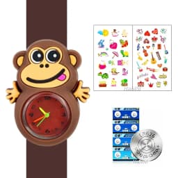 Cute Baby Watch Cartoon 3D Animals Boys Girls Kids Students Clock Birthday Party Christmas Gift Children Study Time Slap Watches