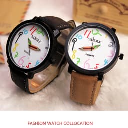 YAZOLE Creactive Pencil Pointer Quartz Watch for Kids Boys Girls Leather Belt Fashion Sport Children's Watch Montre Enfant