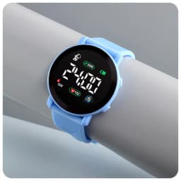 Electronic Watches Set for Kids Sport Digital Children Clock Set Silicone Strap LED Display Kids Watch Girls Boys Wristwatch