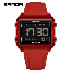 Fashion Mens Woman Digital Watches Waterproof Trend Rectangle Design Sports Watch For Men Women LED Backlight Male Wristwatch