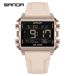 Fashion Mens Woman Digital Watches Waterproof Trend Rectangle Design Sports Watch For Men Women LED Backlight Male Wristwatch