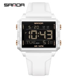 Fashion Mens Woman Digital Watches Waterproof Trend Rectangle Design Sports Watch For Men Women LED Backlight Male Wristwatch