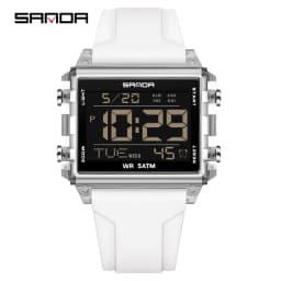 Fashion Mens Woman Digital Watches Waterproof Trend Rectangle Design Sports Watch For Men Women LED Backlight Male Wristwatch