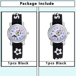 Kids Watches 3D Football Silicone Band Children Quartz Wristwatch Fashion Waterproof Sports Watch Clock for Boys Girls Students