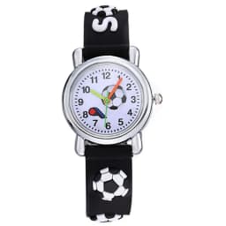 Kids Watches 3D Football Silicone Band Children Quartz Wristwatch Fashion Waterproof Sports Watch Clock for Boys Girls Students