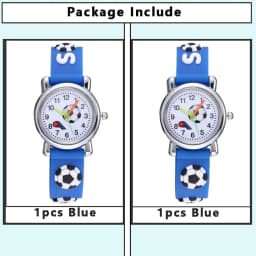 Kids Watches 3D Football Silicone Band Children Quartz Wristwatch Fashion Waterproof Sports Watch Clock for Boys Girls Students
