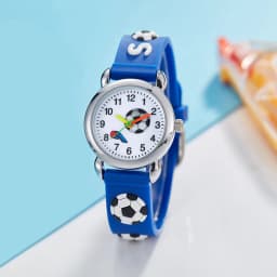 Kids Watches 3D Football Silicone Band Children Quartz Wristwatch Fashion Waterproof Sports Watch Clock for Boys Girls Students