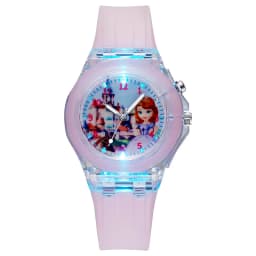 Cartoon Frozen Elsa Princess Fashion Children's Watch Boys and Girls Student Watch with Light Can Be Illuminated at Any Time Fas