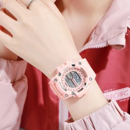 Fashion Kids Watches Multifunctional Electronic Wristwatch for Boys and Girls Student Waterproof Luminous Alarm-clock Calendar